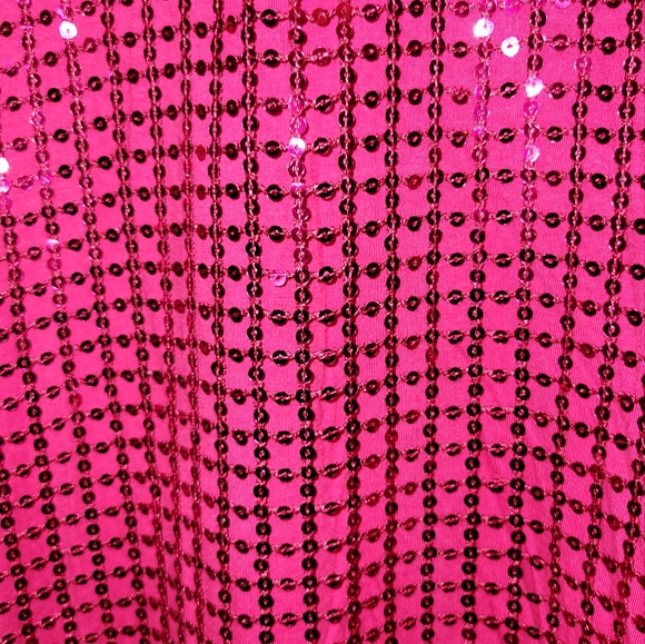 Anthropologie Pilcro Sequin Top Size Medium Pink (Raspberry) - Picture 10 of 10